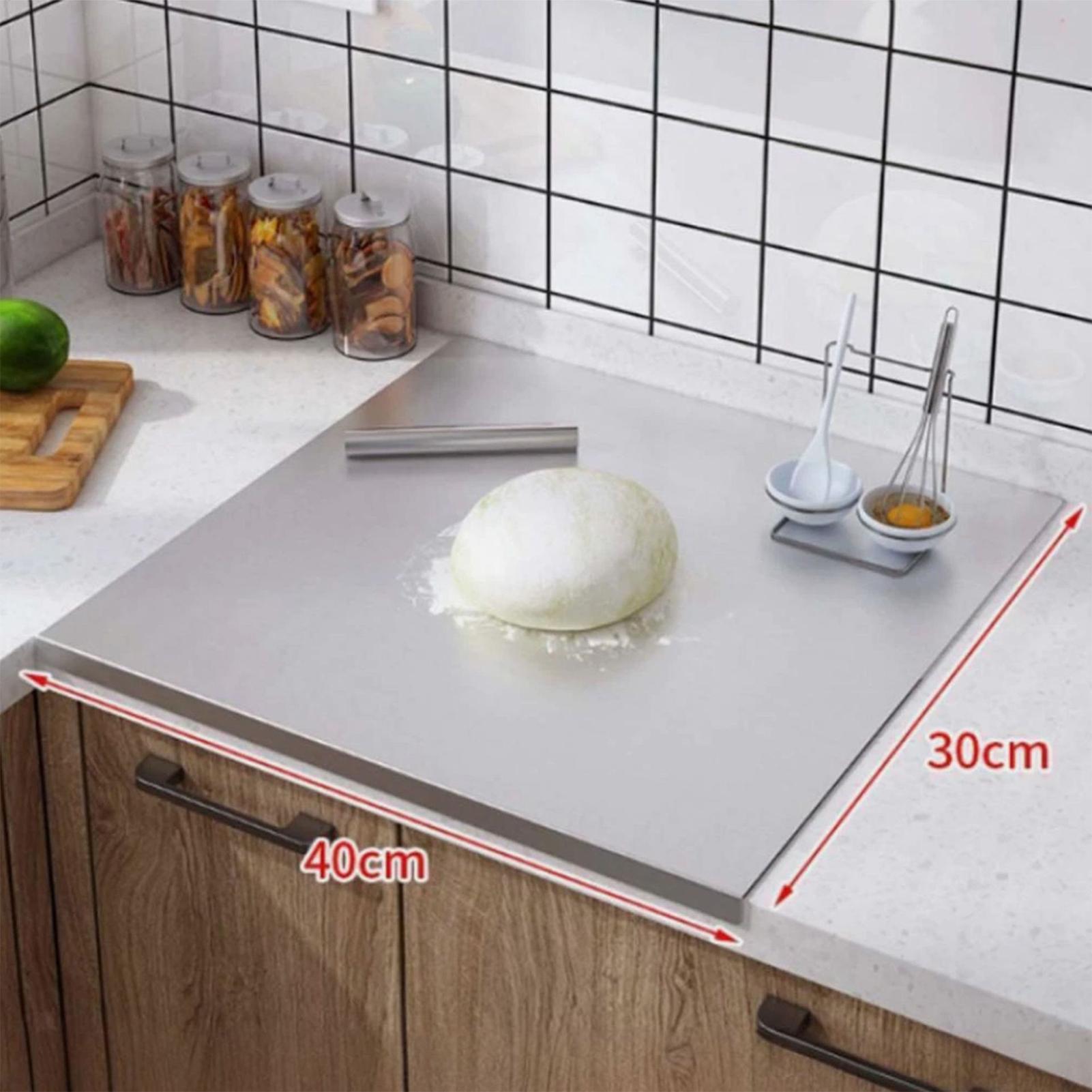 Kitchen Baking Tools - Paslanmaz Çelik Kesme Tahtası Yapışmaz Çift
