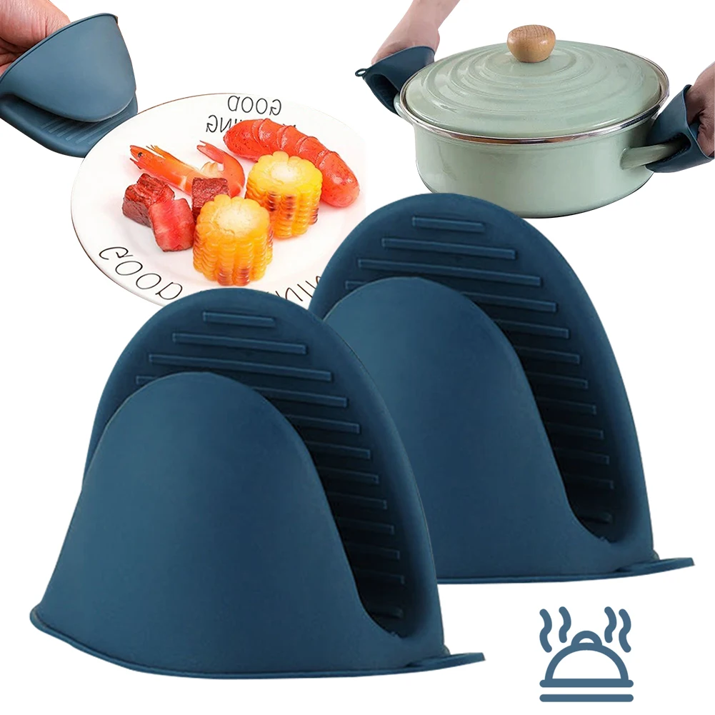 Kitchen Baking Ware - Silikon Fırın Eldivenleri Isıya Dayanıklı Tutacaklar