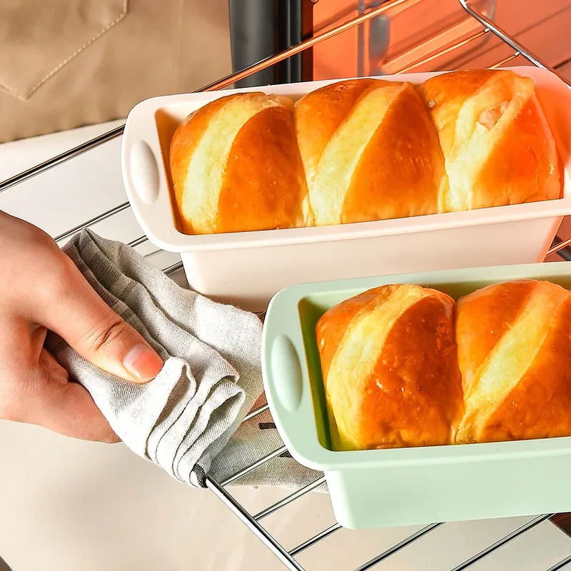 Kitchen Baking Ware - Dikdörtgen silikon kalıp şeker tost için