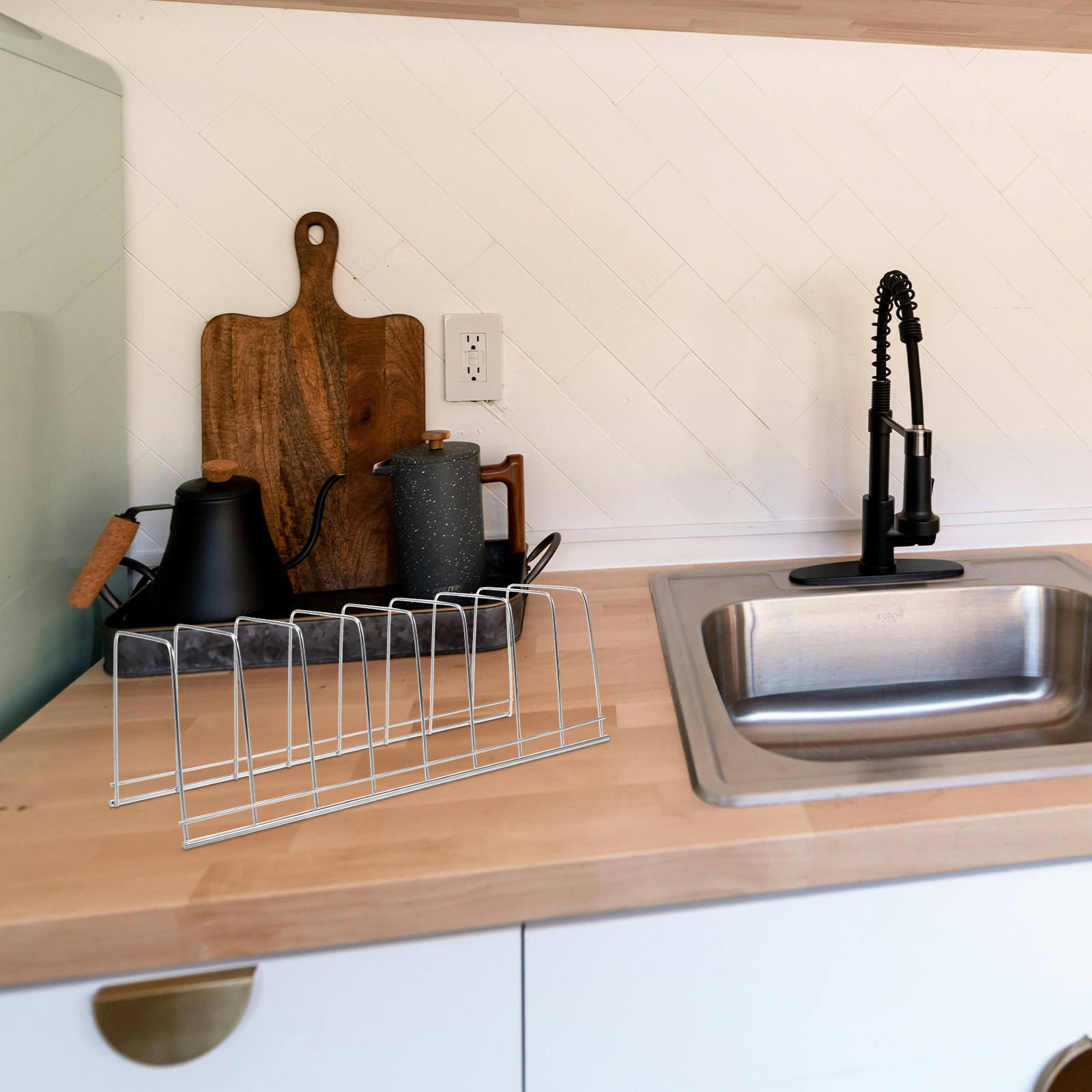 Kitchen Baking Tray Rack - Paslanmaz Çelik Mutfak Depolama Rafı Tezgah
