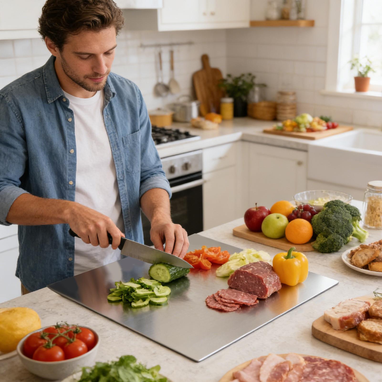 Paslanmaz Çelik Kesme Tahtası  - Kitchen Baking Tools incelemesi ve fiyatı