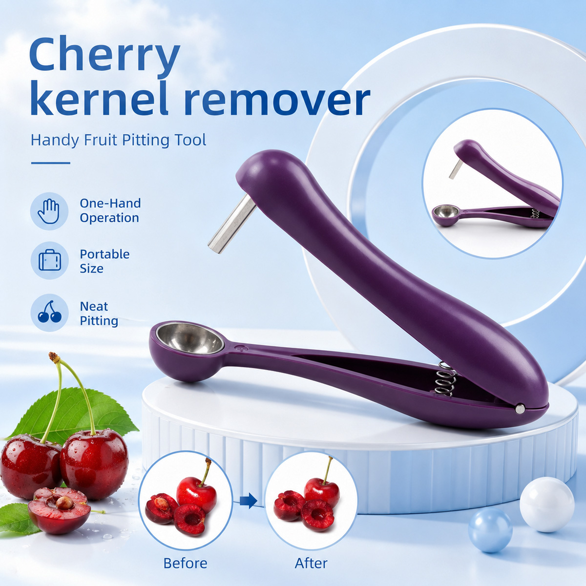 El Tipi Kiraz Çekirdeği Çıkarı - Kitchen Baking Tools incelemesi ve fiyatı