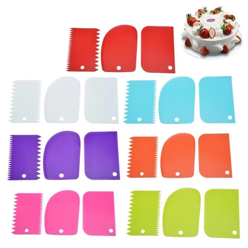 3 adet krem ​​sıyırıcı pürüzsü - Kitchen Baking Tools incelemesi ve fiyatı